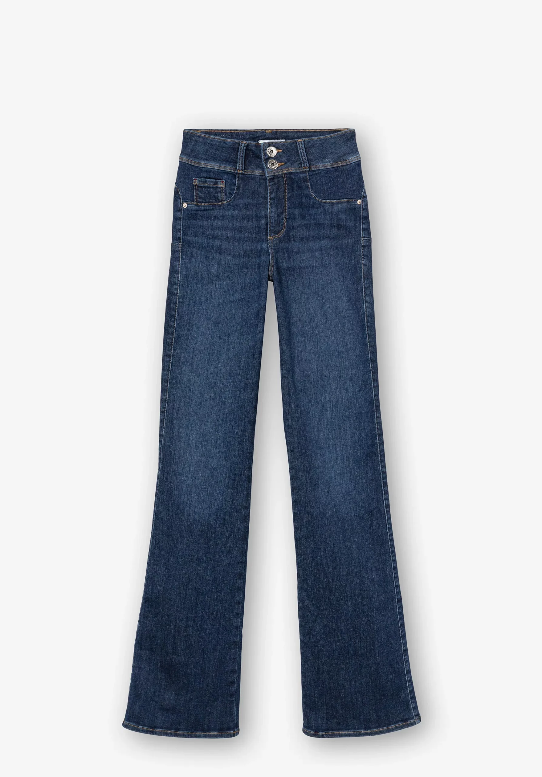 Jeans One Size Bootcut Silhouette Tiro Alto 4 O