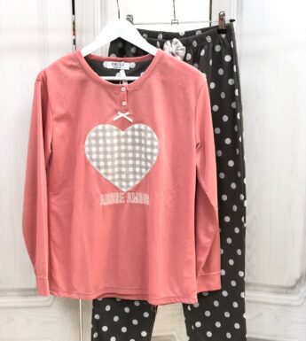 Pijama Corazón Rosa